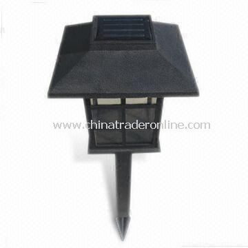 LED Solar Lawn Light with ABS and PP Body, Measures 13.5 x 13.5 x 50cm