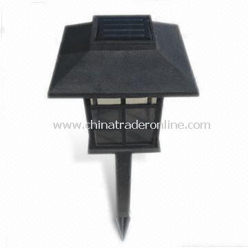 LED Solar Lawn Light with ABS and PP Body, Measures 13.5 x 13.5 x 50cm from China