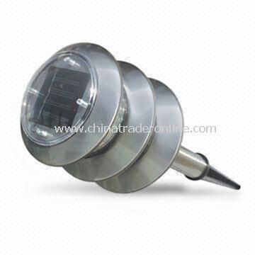 LED Solar Lawn Light with Monocrystalline Silicone Panel and Stainless Steel Lamp Body