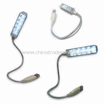 USB LED Light with Flexible Metal Neck Stand, Suitable for PC, Notebook or USB Device