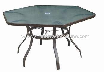 Casual Furniture Hexagonal Outdoor Dining Table