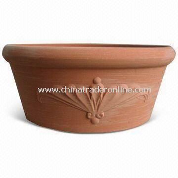 11.5-inch Eco-friendly Outdoor Garden Pot, Made of Plant Fiber, Various Colors are Available from China