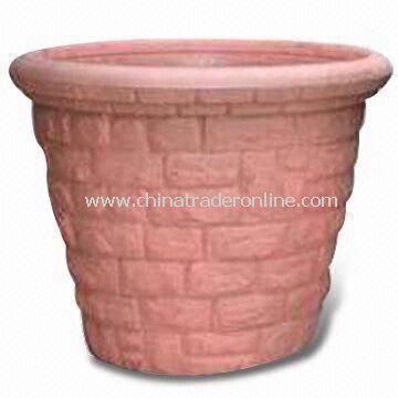 20-inch Plastic Garden Pot of Blow Molding, Eco-friendly and Heat-resistant from China