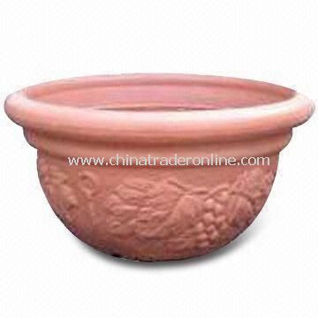 Blow Molding 16-inch Garden Pot, Durable, Eco-friendly, Made of 100% Plastic from China