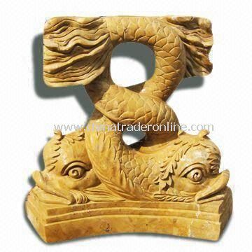 Carving Stone Base, Used for Garden Decorations from China