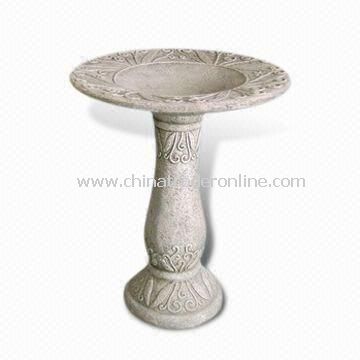 Classical Bird Bath, Made of Fiberglass, Suitable for Garden from China