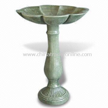 Classical Bird Bath, Made of Fiberglass, Suitable for Patio Decorations from China