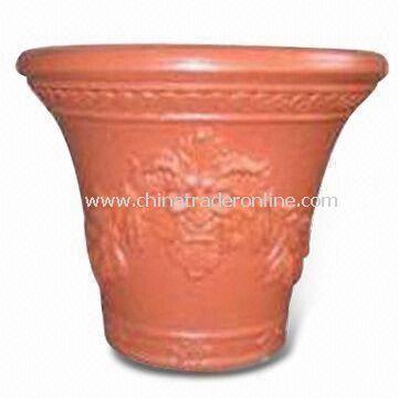 Durable 16-inch Plastic Garden Planter of Blow Molding, Eco-friendly and Heat-resistant