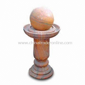Garden Decoration Stone Ball Fountain, Available in Various Sizes and Colors