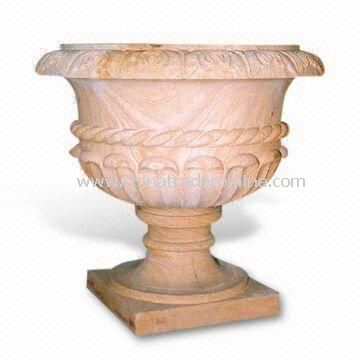 Garden Flower Pot with Natural Stone, Used for Garden Decoration, Customers Designs are Accepted from China