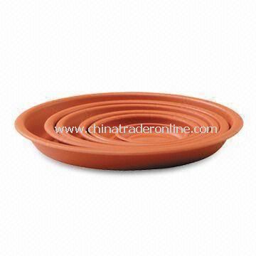 Gardening Pots Saucers with UV Stabilizer, Available in Brown from China