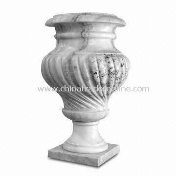 Marble Flower Pot Planters, Supply a Lot Stone Vases and Urns, Suitable for Indoor , Outdoor Garden