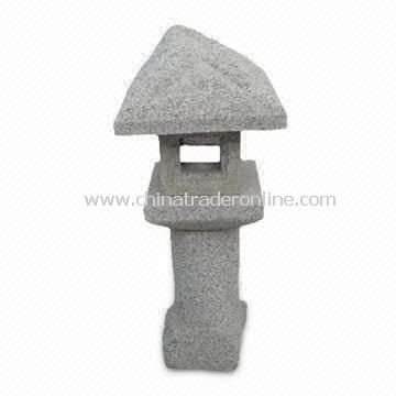 Natural and Elegant Lean Stone Lantern, Suitable for Garden Decoration Various Shapes are Available