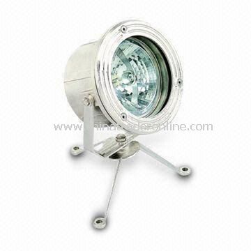 Pond Spotlight with PAR-56 Lamp Holder, Made of 304 Stainless Steel Trim Material from China