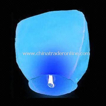 Sky Lantern with Solid Wax Fuel Cell, Available in Various Colors, Made of Flame-resistant Paper