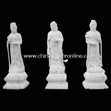 Stone Buddha Statue, Made of Granite and Limestone, Suitable for Garden Decoration