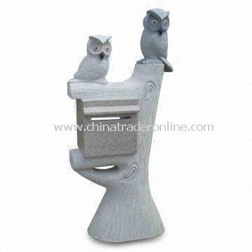 Stone Post Box for Garden Decoration, Various Sizes are Available from China