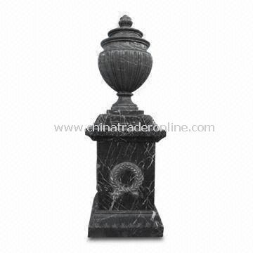 Stone Vases Urns with Polished Surface Finishing, Suitable for Garden Decoration