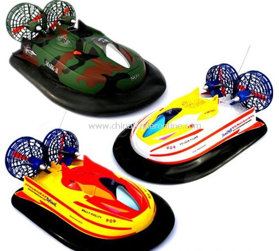 Aerodynamic Style Hovercraft With 3 Powerful Motors