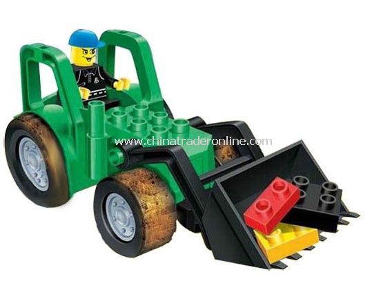 BULLDOZER toy bricks, building blocks