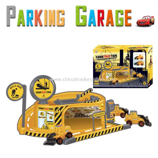 construction engineering Pretend Sets with 2 engineering plastic cars