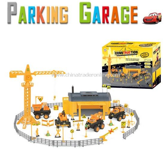 construction engineering Pretend Sets with 4 engineering plastic cars