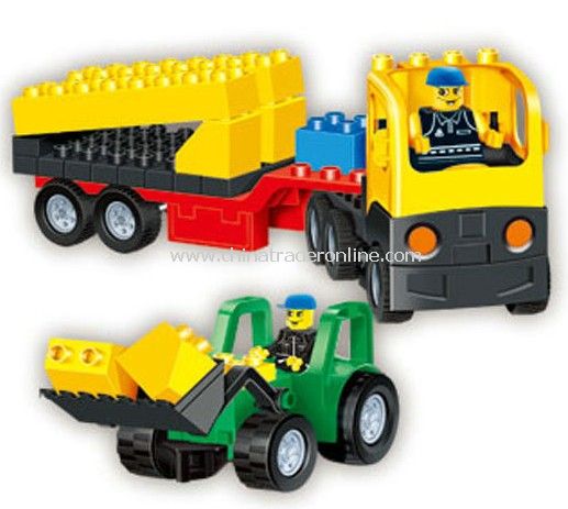 CONVEYANCE TRUCK toy bricks, building blocks