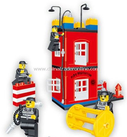 FIRE PROTATION - DRILLING SCENE toy bricks, building blocks from China