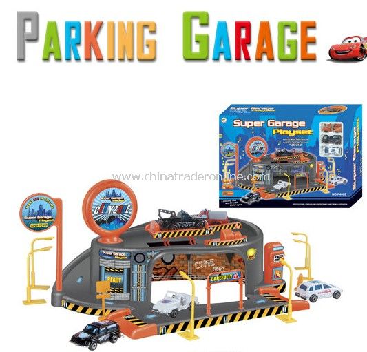Parking garage playset
