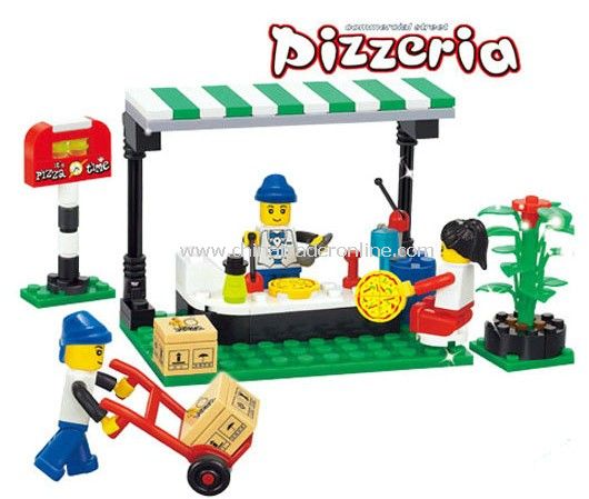 PIZZERIA toy bricks, building blocks