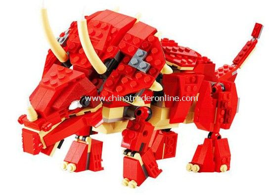 TRICERATOPS toy bricks, building blocks from China