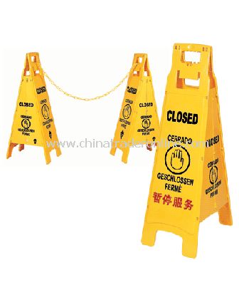 4 FACE WARNING SIGN WITH  CHAIN from China