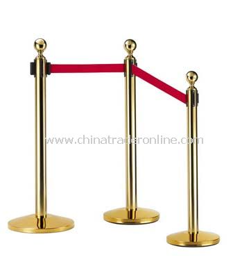 BALL TOP RETRACTABLE BELT STANCHIONS/DOME BASE