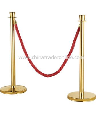 CROWD CONTROL STANCHIONS/FLAT BASE (NOT INCLUDING ROPE)