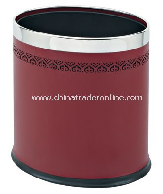 DOUBLE LAYER OVAL ROOM DUSTBIN WITH LACE from China