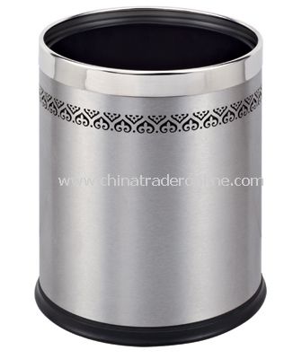 DOUBLE LAYER ROUND ROOM DUSTBIN WITH LACE from China