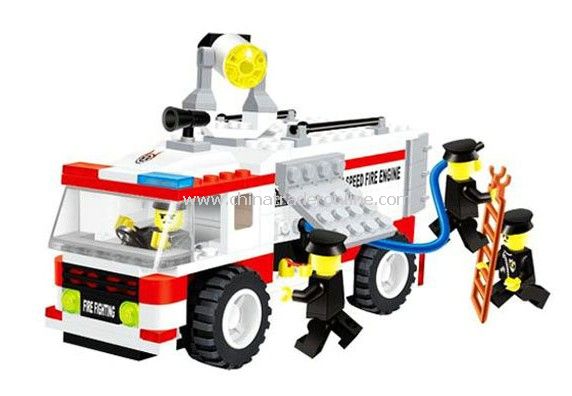 FIRE ENGINE toy bricks, building blocks