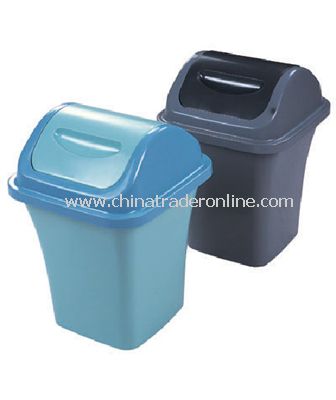 PLASTIC WASTE BIN WITH COVER