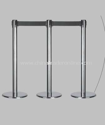 RETRACTABLE BELT STANCHIONS /  CAST IRON FLAT BASE