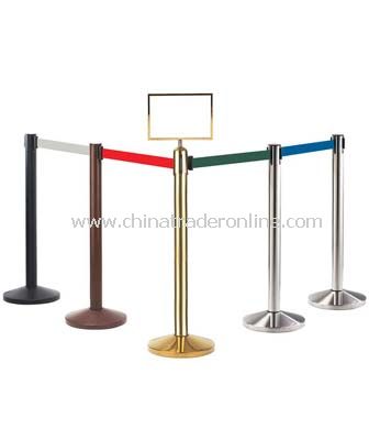 RETRACTABLE BELT STANCHIONS/DOME BASE