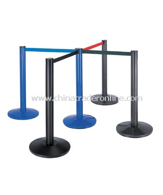 RETRACTABLE BELT STANCHIONS/DOME BASE