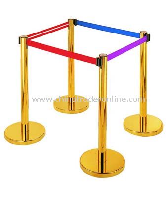 RETRACTABLE BELT STANCHIONS/FLAT BASE