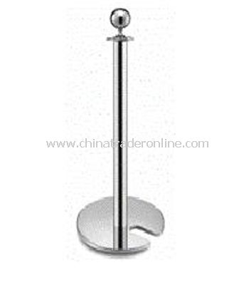 STACKABLE CROWD CONTROL STANCHIONS/CAST IRON FLAT BASE