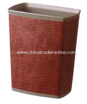 SYNTHETIC LEATHER SINGLE LAYER SQUARE DUSTBIN from China