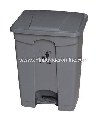 PLASTIC SOLID GARBAGE CAN WITH PEDAL from China