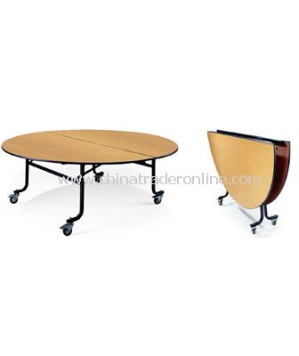 BANQUET  FOLDABLE MOBILE TABLE  WITH 4 WHEELS from China