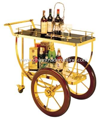 2 LAYER SERVICE  CART /LAMINATED WOOD BOARD from China