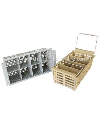 8-COMPARTMENT CUTLERY BASKET WITH  HANDLE from China