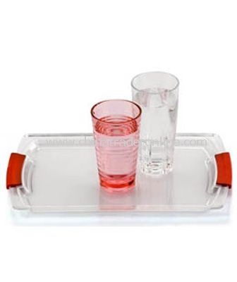 ACRYLIC  TRAY WITH PC HANDLE from China