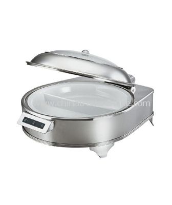 ELECTRICAL CHAFER/GLASS LID/SELF-OPENING